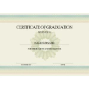 Certificate of Graduation thumb